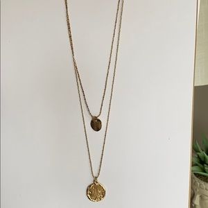 Gold “Coin” Layered Necklace